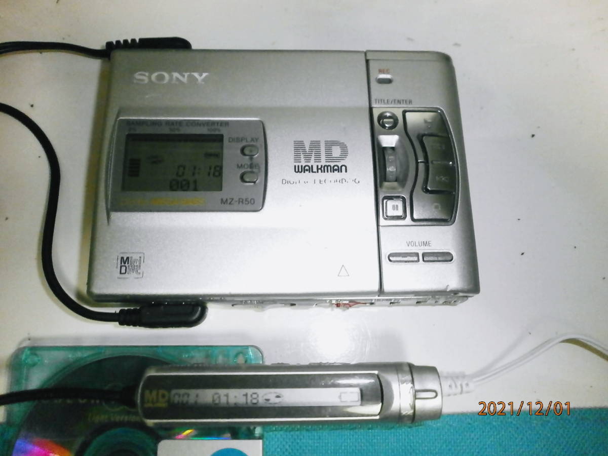 SONY MZ-R50 MDレコーダー高音質タフボディソニー難有りジャンク品