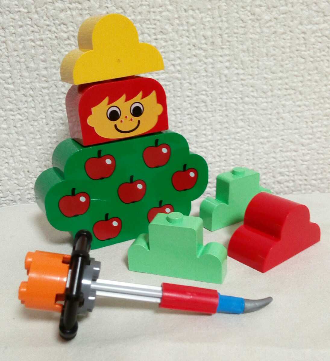 レゴ りんご アップル LEGO 顔 デュプロ ブロック 赤いバケツ 海賊 パーツ ベースプレート ミニフィグ リンゴ 女の子 おさげ 赤髪 医者 n3b_画像4