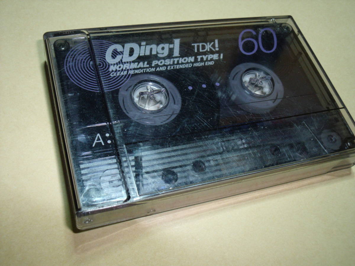 使用済み 中古 カセットテープ TDK CDing-1 60 ノーマル Type1 60分 1本 爪あり No.6703