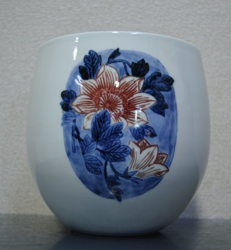 聡窯 辻貞夫　壺　骨董品　花器　古美術　アンティーク(管728YO)_画像1