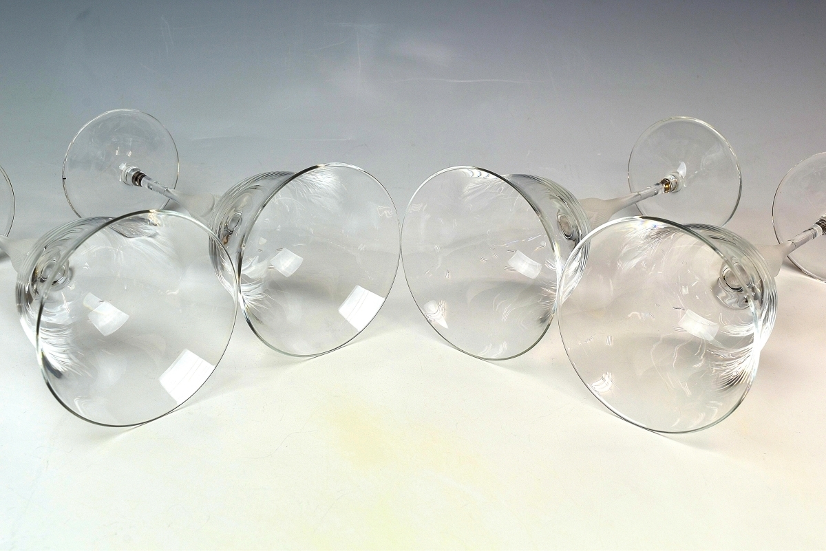 [. приятный ] crystal стекло . оборудование орнамент бокал для вина 4 покупатель высота 18,3cmlalikK1631