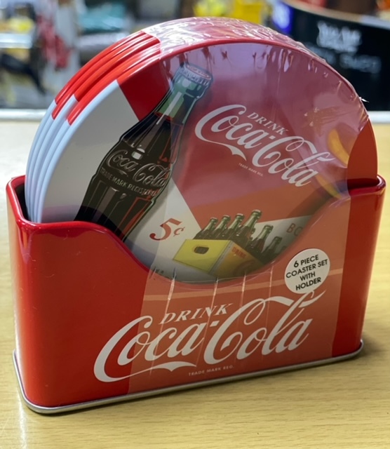  стоимость доставки 350 иен Cola подставка есть 6pcs Coaster COKE Coca * Cola 