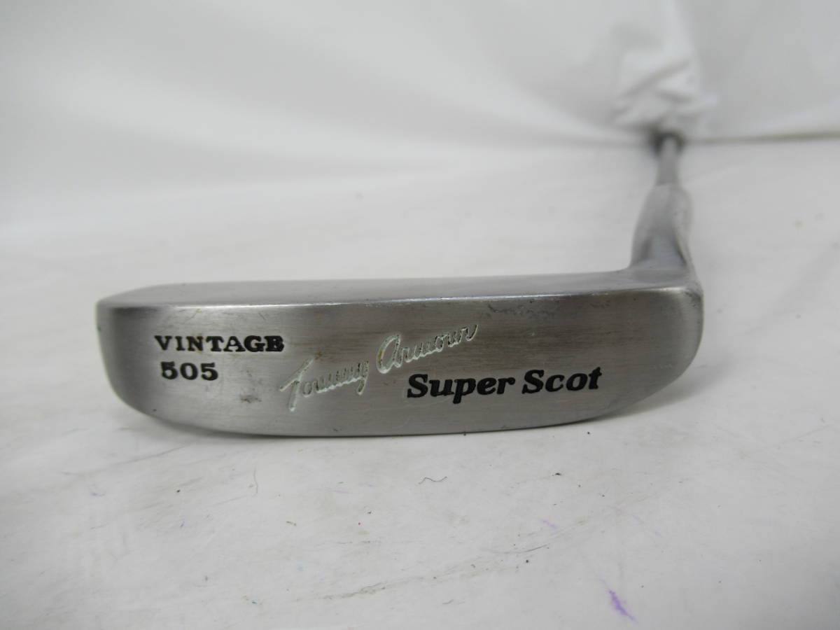 ★TOMMY ARMOOR トミーアーマー VINTAGE 505 Super Scot パター 34インチ 純正カーボンシャフト C319★レア★激安★中古★_画像1