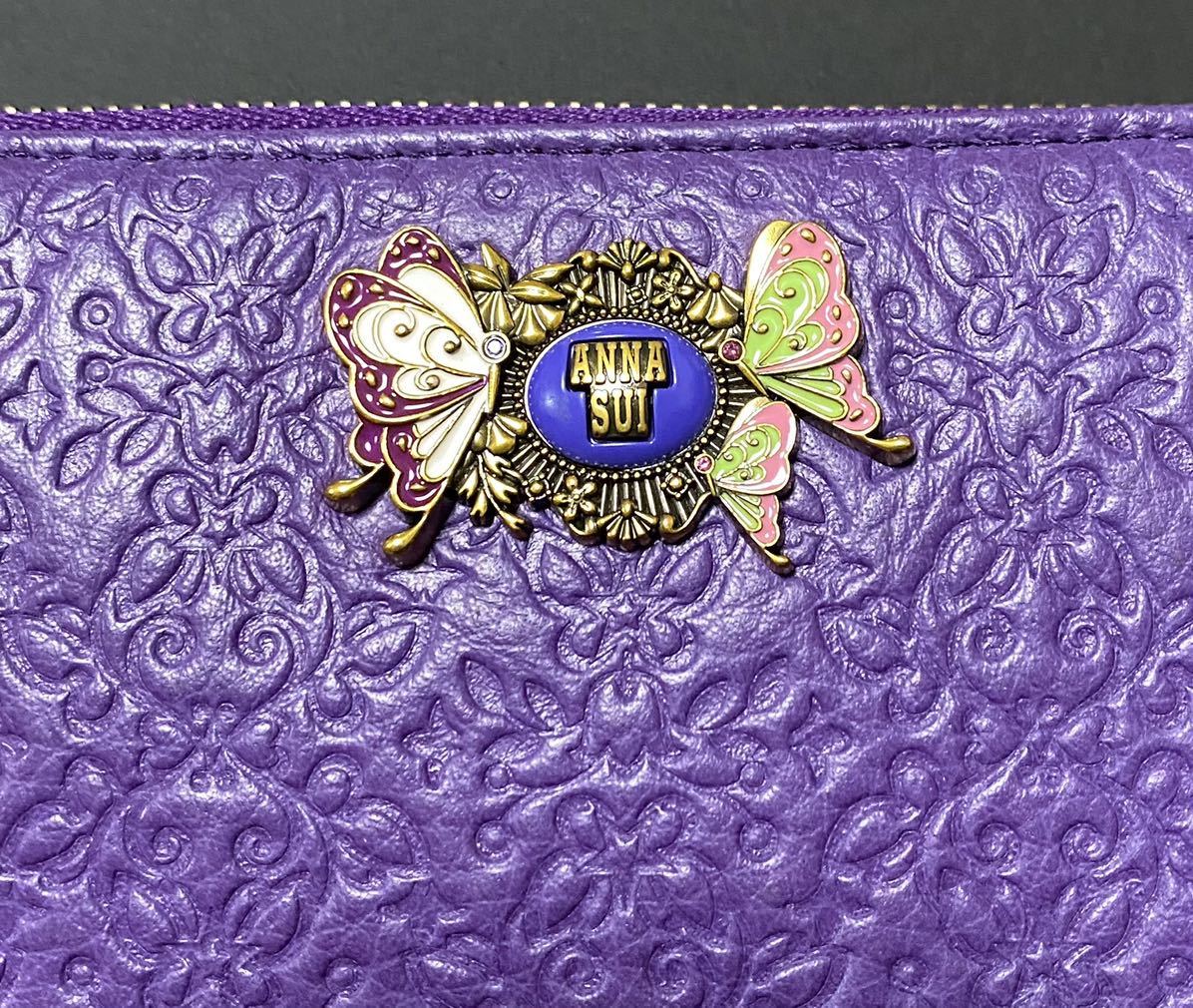  Anna Sui ... blade ×ANNA SUI long wallet . butterfly sisters new goods 