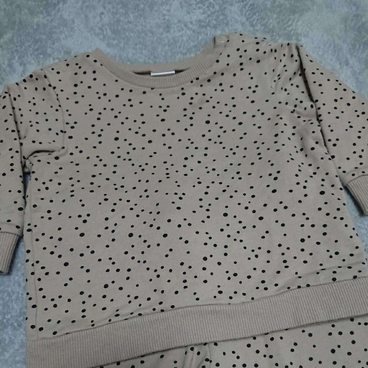 【古著】H&M★ベビー服●セットアップ★サイズ4-6M?里起毛★