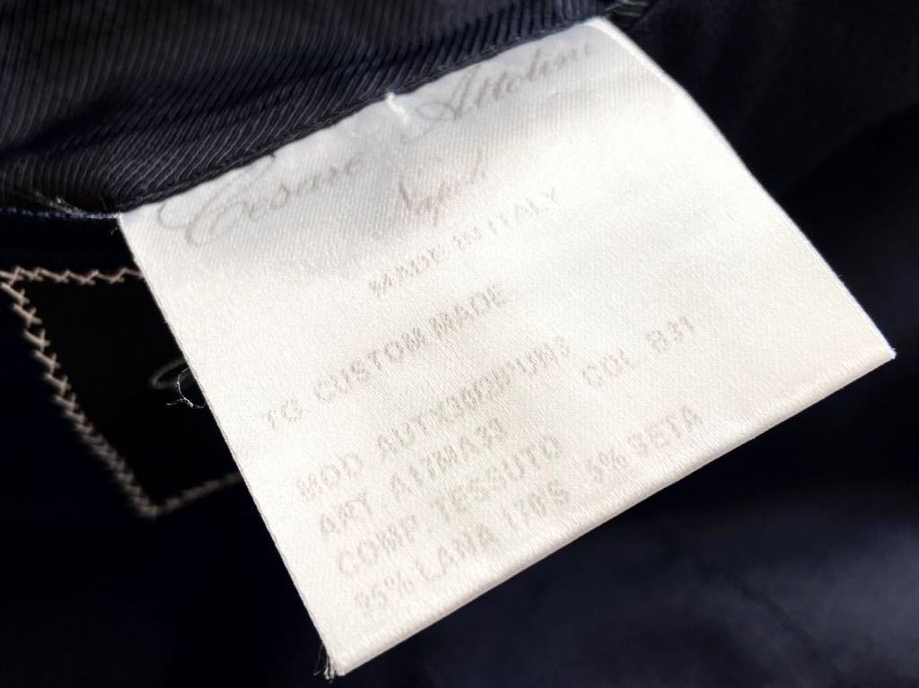 Cesare Attolini NAPOLI ネイビージャケット size 50 52 チェザーレアットリーニ メンズ ブレザー 紺ブレ_画像9