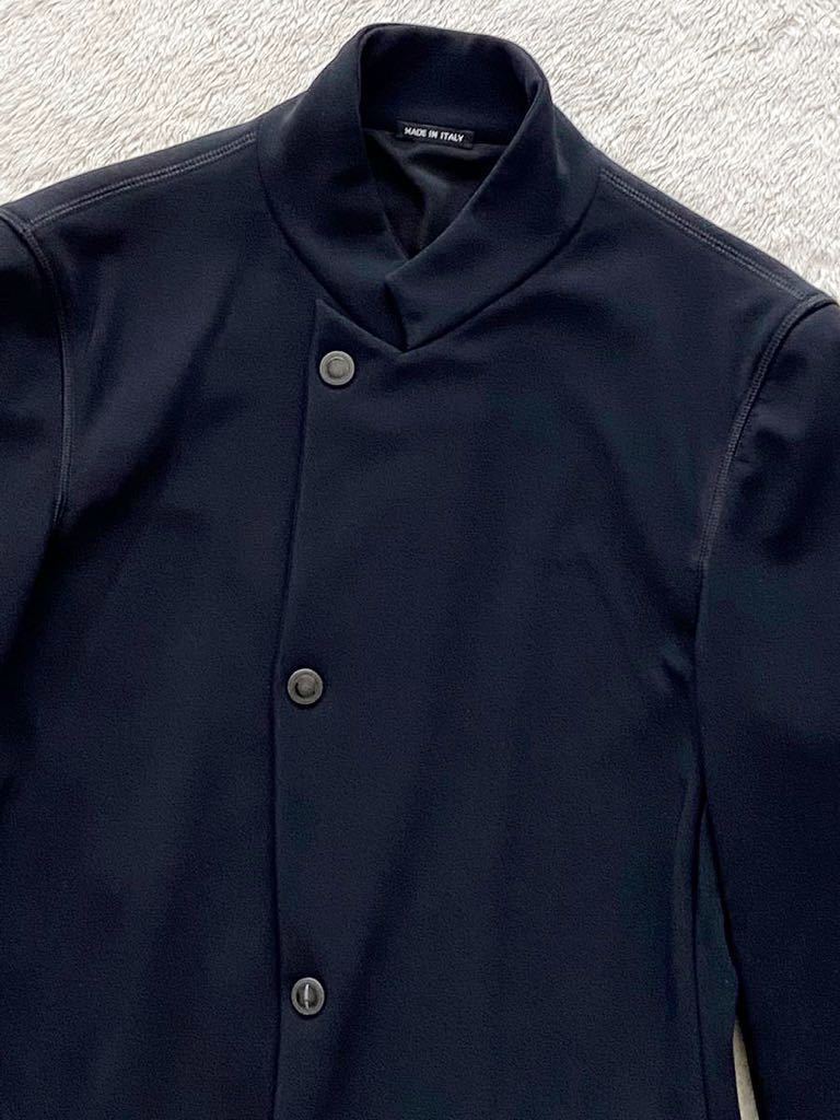 GIORGIO ARMANI size46 黒タグ イタリア製ブラックジャケット ブレザー スタンドカラー メンズ ジョルジオアルマーニ_画像2