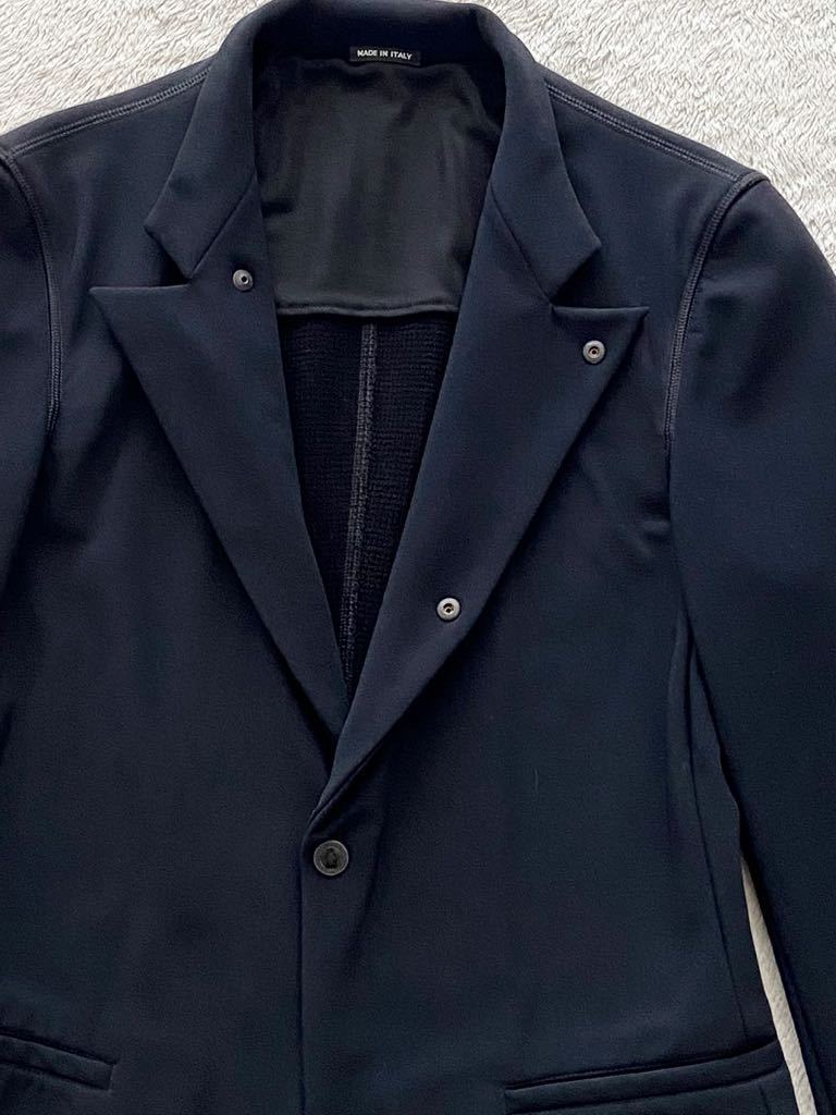 GIORGIO ARMANI size46 黒タグ イタリア製ブラックジャケット ブレザー スタンドカラー メンズ ジョルジオアルマーニ_画像4