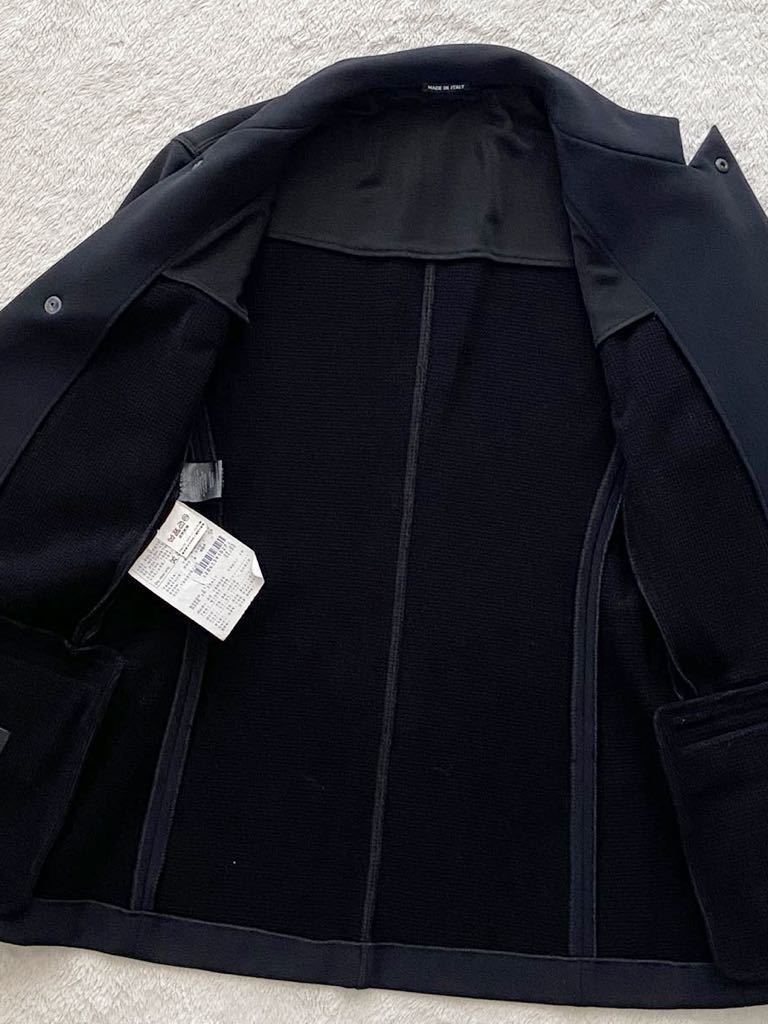 GIORGIO ARMANI size46 黒タグ イタリア製ブラックジャケット ブレザー スタンドカラー メンズ ジョルジオアルマーニ_画像6