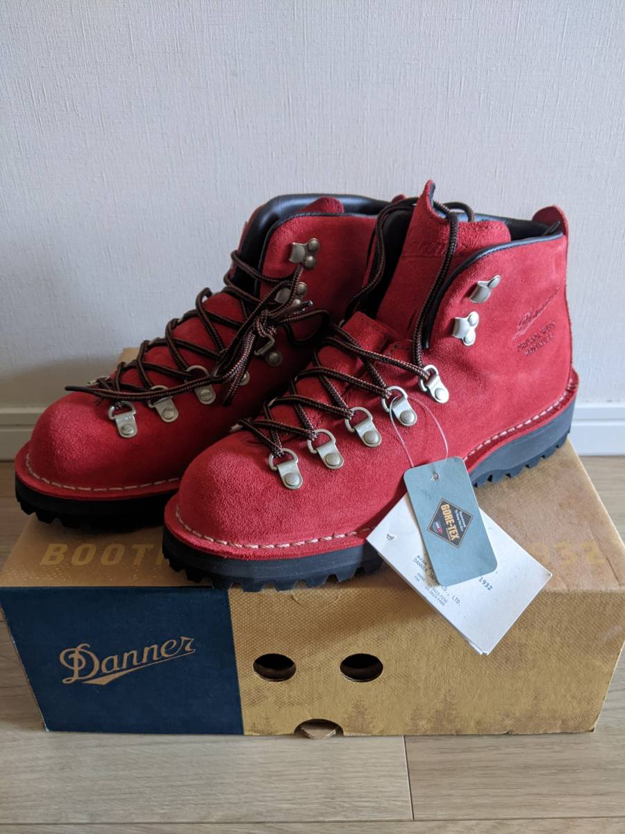 Danner ダナー マウンテンライト 10300X ブーツ 赤 レッド スエード 7.5 箱付 　レア　白タグ プロペラ別注　送料無料　新品　未使用_画像1