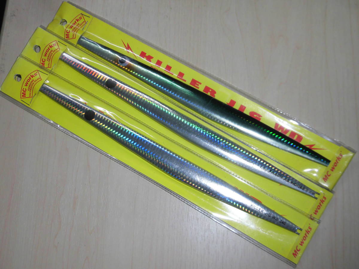 人気カラーの MCワークス キラージグ 2本 3本セット 240g #SANMA・#SYB-Ⅰ WD メタルジグ 人気カラーの MCワークス キラージグ 2本 3本セット 240g #SANMA・#SYB-Ⅰ WD メタルジグ