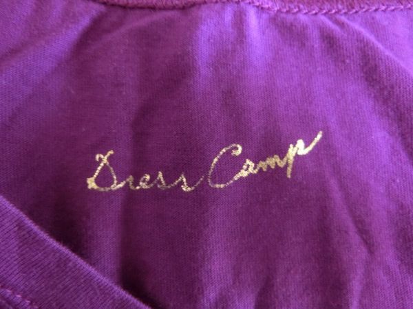 DRESSCAMP tank top back Logo 46 purple #3491-290966 Dress Camp 