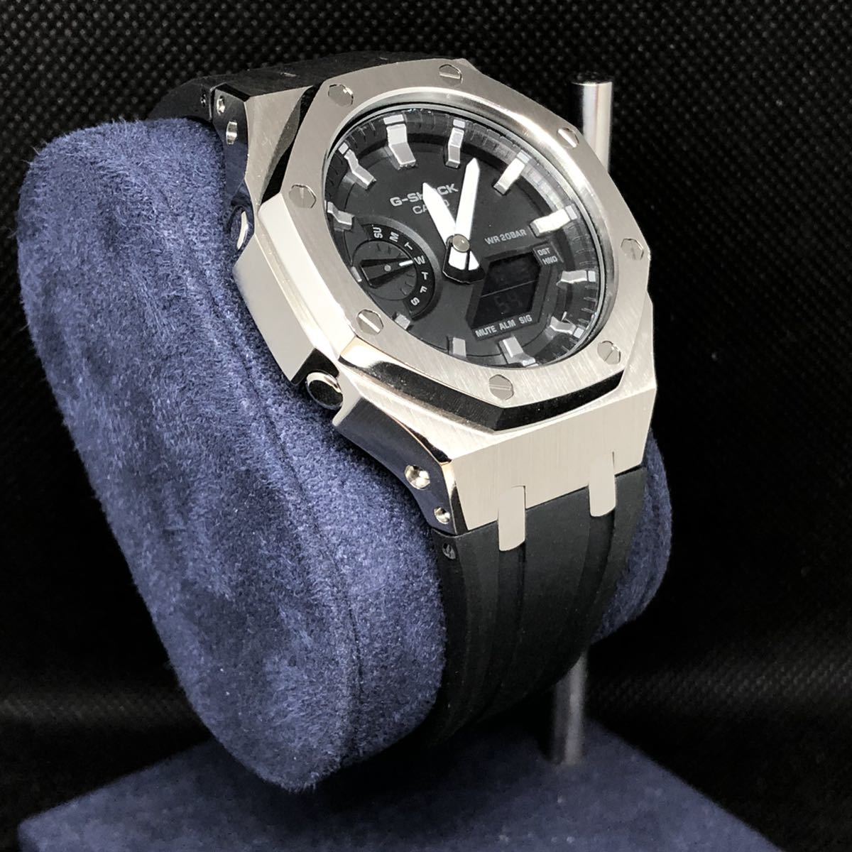即発送 本体付き シルバーインデックス GA-2100専用 ラバー 即発送 本体付き シルバーインデックス GA-2100専用 ラバー