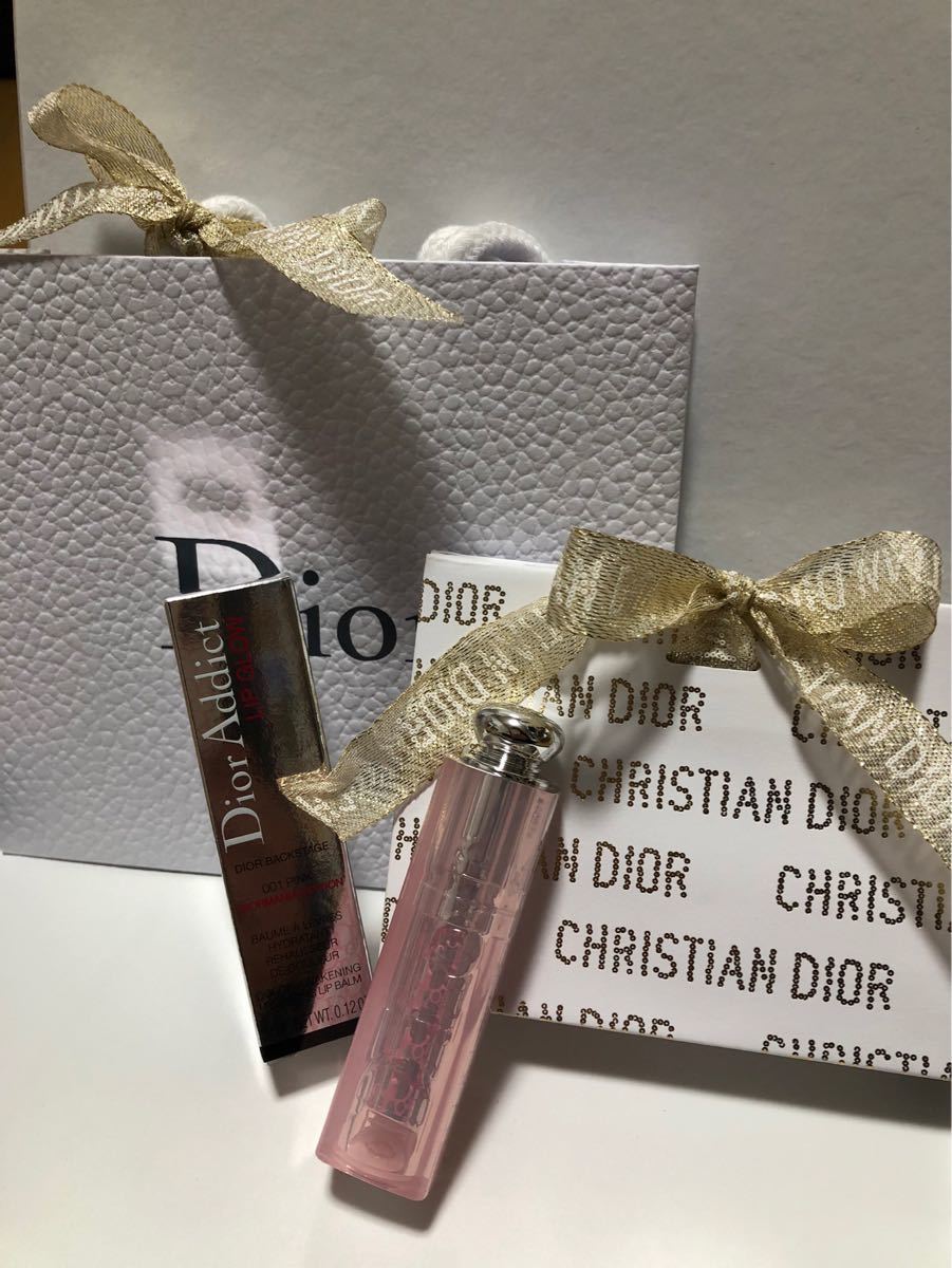 ディオールアディクトリップグロウ Dior ディオールマニア限定品 ♯001ピンク