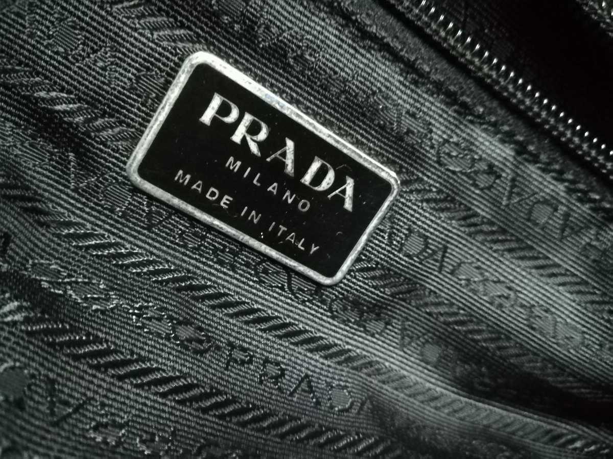 PRADA プラダ ハンドバッグ ライトグレー キャンバス バッグ 1205_画像10