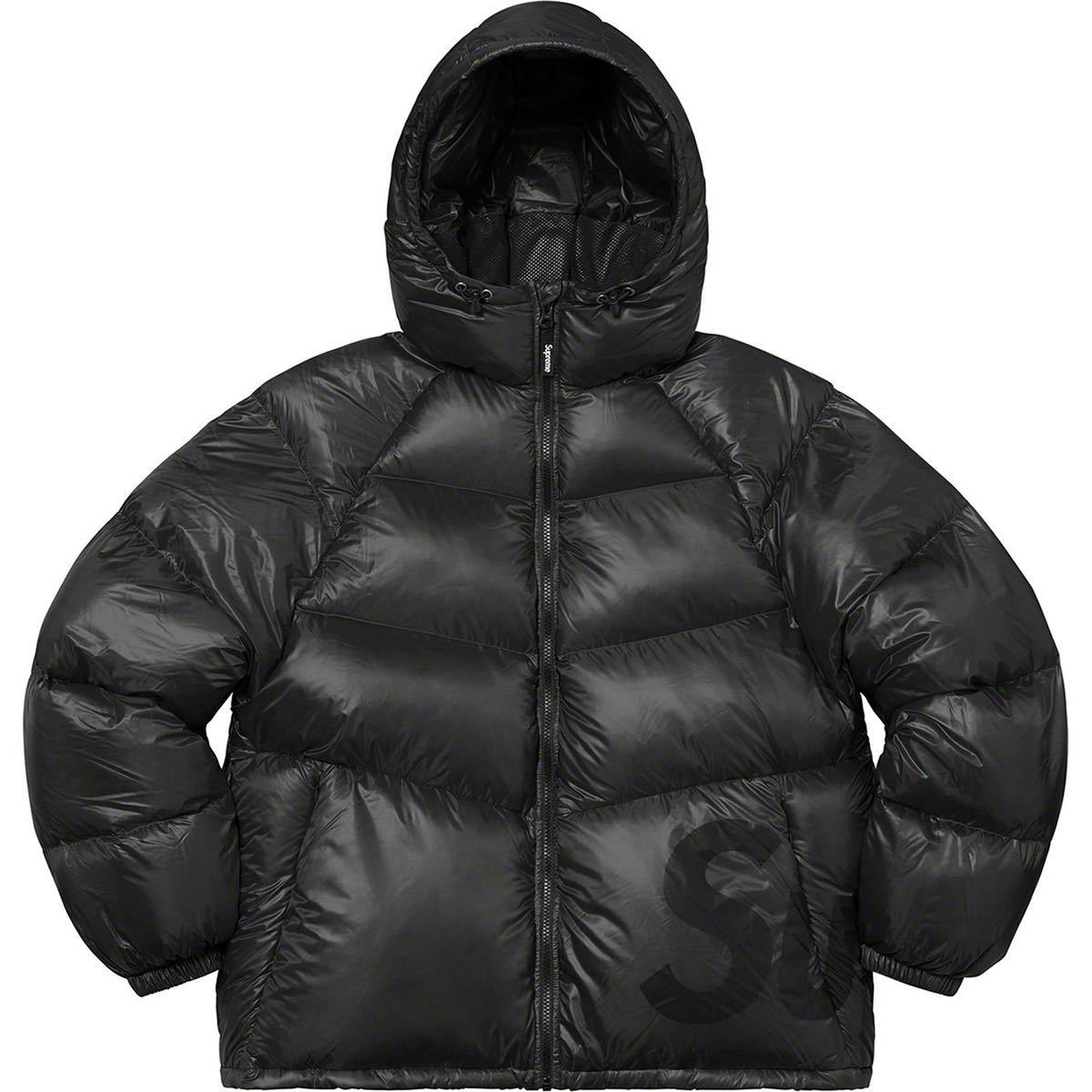 送料無料 黒 M Supreme Hooded Down Jacket black 20fw シュプリーム パッカブル ダウンジャケット ブラック box logo ボックスロゴ 極美品_画像1