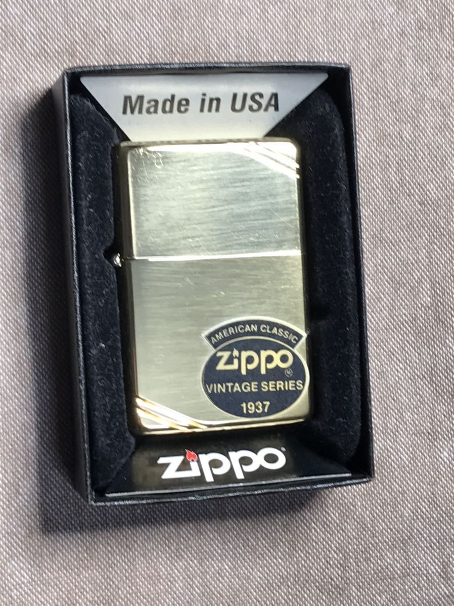 ZIPPO ジッポー ジッポ オイルライター 1992年製 1937レプリカ 金色