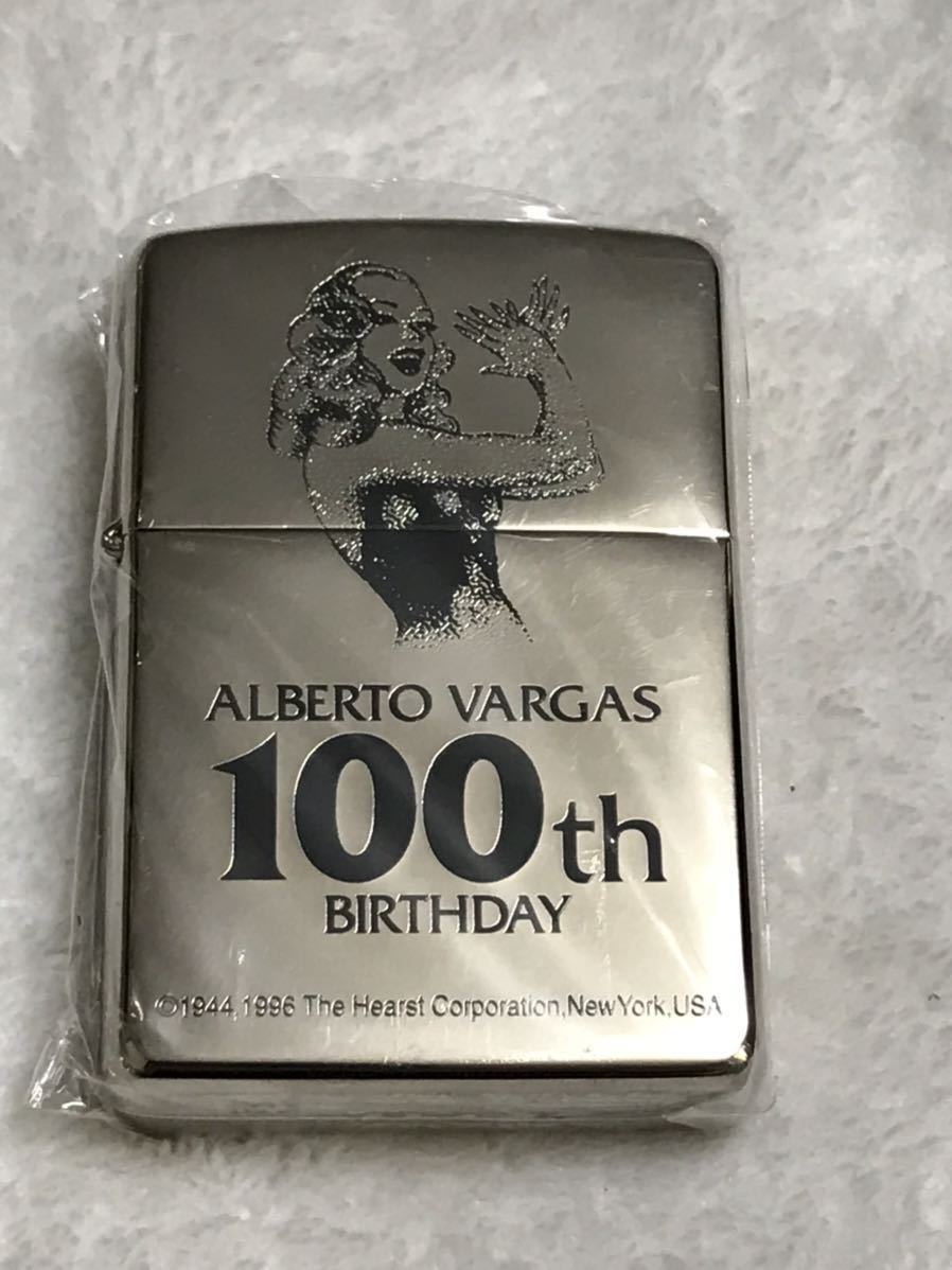 男女兼用 Birthday 100th Vargas 1996年製　Alberto ジッポ ジッポー ジッポ ZIPPO アルベルト・バルガス生誕100周年記念 未使用品！ バーガス その他