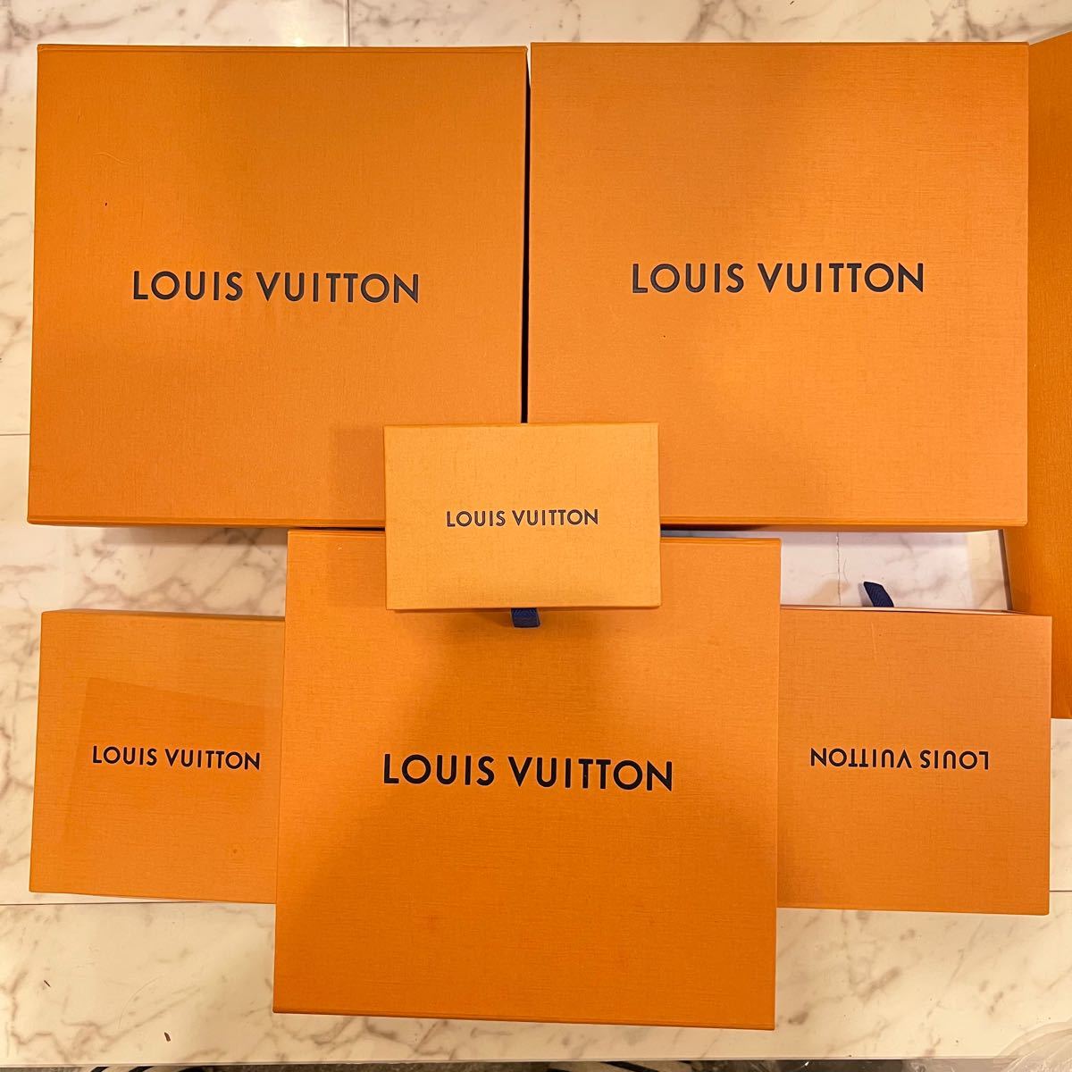 ルイヴィトン LOUIS VUITTON ショップ袋 紙袋 空箱 ボックス 7点セット