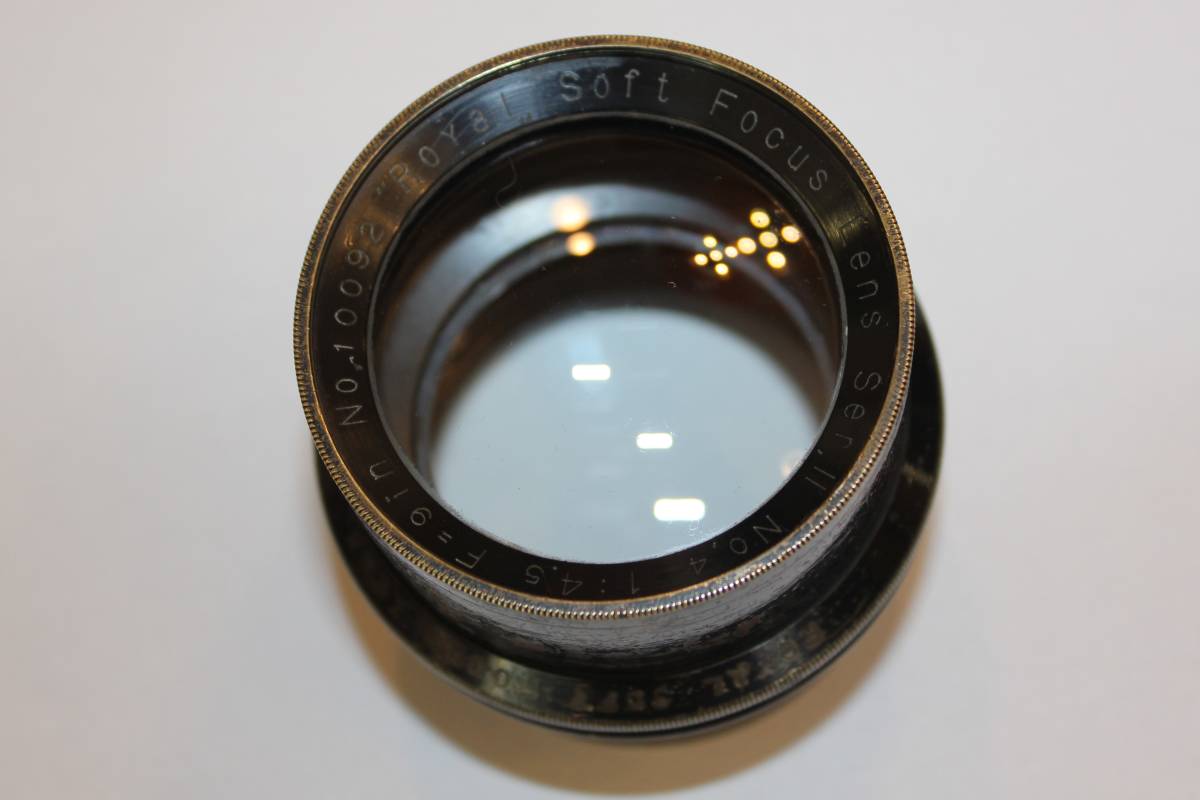 ★Royal Soft Focus Lens Ser.Ⅱ No.4 1:4.5 F=9in No.10092 ローヤル ソフトフォーカスレンズ 軟焦点レンズ 希少 レア アンティーク