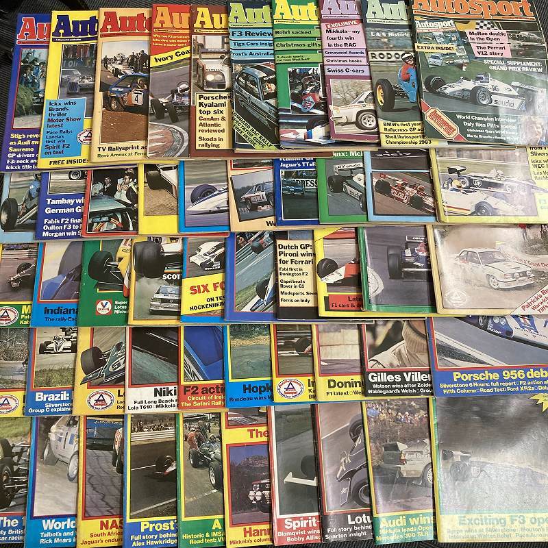 い出のひと時に、とびきりのおしゃれを！ B2622　1982　50冊セット「AUTO SPORT」オートスポーツ F1 ラリー　レース　モータースポーツ 旧車 英国車 ビンテージ クラシックカー モータースポーツ