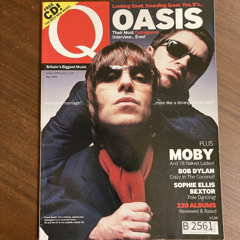 B2561　2002 年「Q」Q誌 英国月刊音楽雑誌　イギリス　英国　ビンテージ ロック　エンターテインメント 音楽 洋楽 Q MAGAZINE バンド_画像1