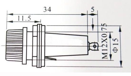 ヒューズホルダ5X20ガラス管ソケットヒューズホルダー！_画像3