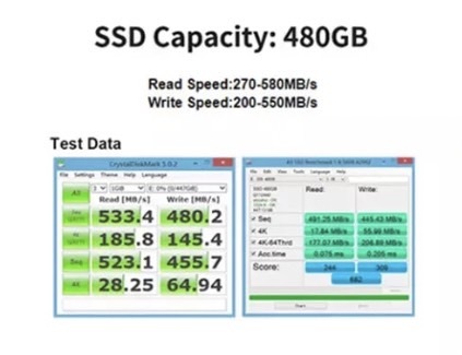 【最安値！】SSD Goldenfir 480GB SATA / 6.0Gbps 新品 2.5インチ 高速 NAND TLC 内蔵 デスクトップPC ノートパソコン ブラック_画像10