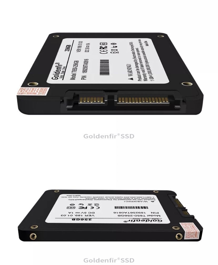 【最安値！】SSD Goldenfir 256GB SATA / 6.0Gbps 新品 2.5インチ 高速 NAND TLC 内蔵 デスクトップPC ノートパソコン ブラック_画像4
