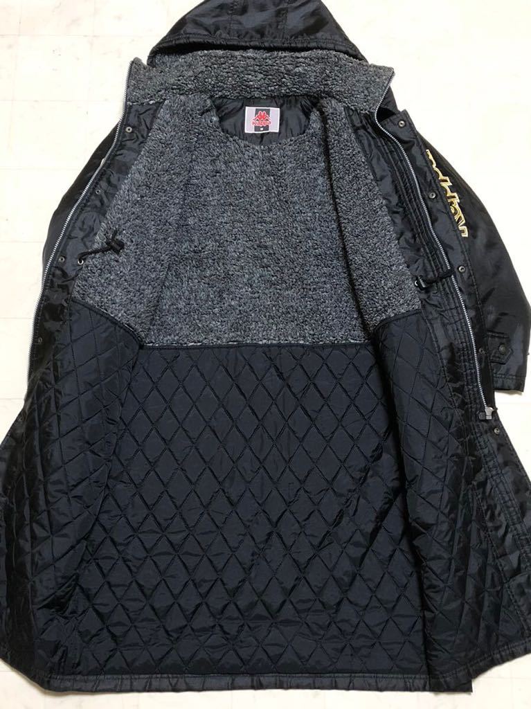【格安】Kappa カッパ 裏ボアベンチコート 男性用 メンズ Mサイズ ブラック スポーツ ロングコート x114_画像3