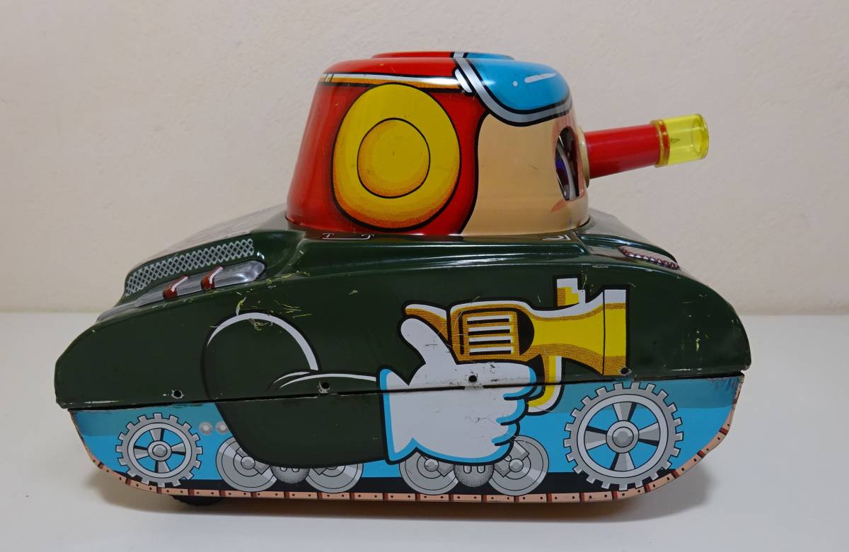 動画あり TOMY(トミー) ブリキ コミックタンク(戦車 動画あり TOMY(トミー) ブリキ コミックタンク(戦車