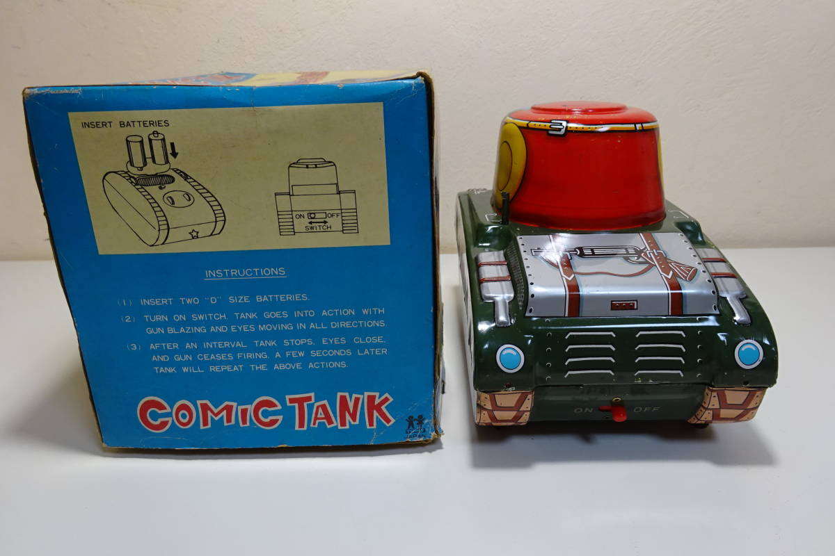 動画あり TOMY(トミー) ブリキ コミックタンク(戦車 動画あり TOMY(トミー) ブリキ コミックタンク(戦車