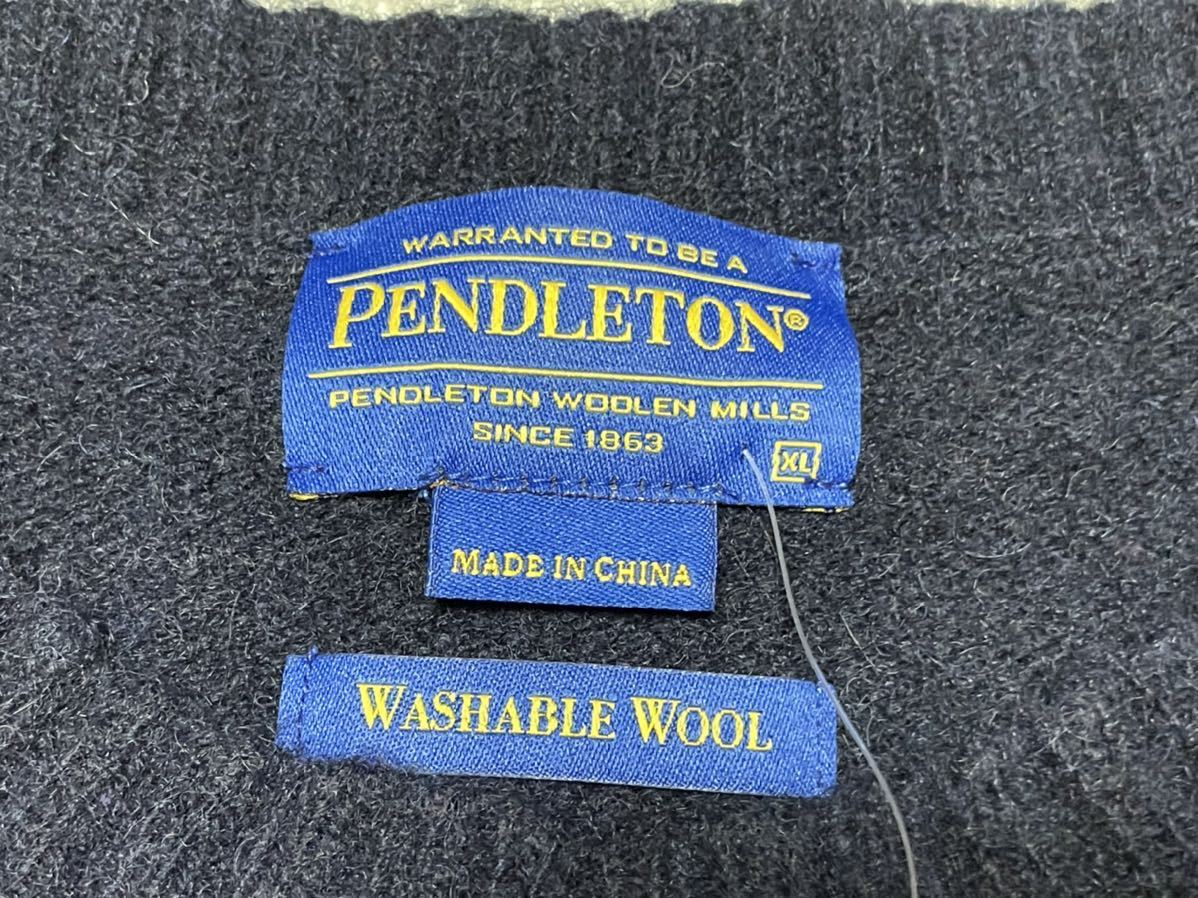 ペンドルトン/PENDLETON ウール セーター シェットランド クルーネック インディゴヘザー XL