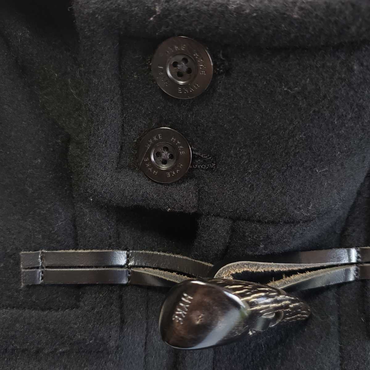 HYKEメルトンダッフルコート クリアランス正規品 steelpier.com