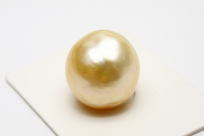 話題の人気 南洋白蝶真珠パールルース 16×15mm ナチュラルゴールド