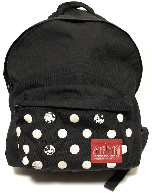  Manhattan Poe te-ji× disney Mickey Disney backpack black Day Pack rucksack nylon black 