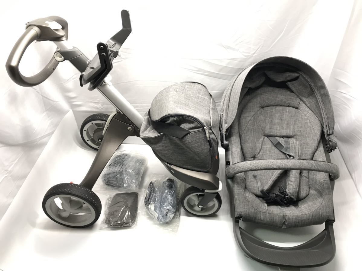 美品 STOKKE ストッケ EXPLORY エクスプローリー ベビーカー 4輪