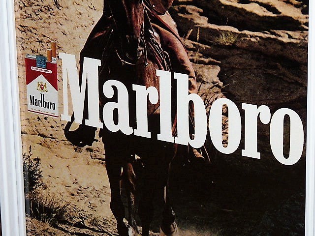 1981年 USA 80s 洋書雑誌広告 額装品 Marlboro Tobacco マルボロ タバコ / 検索用 店舗 ガレージ ディスプレイ 看板 装飾 サイン (A4size)_画像3