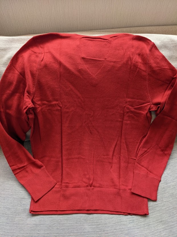 * 1点のみ * 正規品 AE アメリカンイーグル Vネック セーター 刺繍 ニット AE V-Neck Sweater M / Red * _画像2