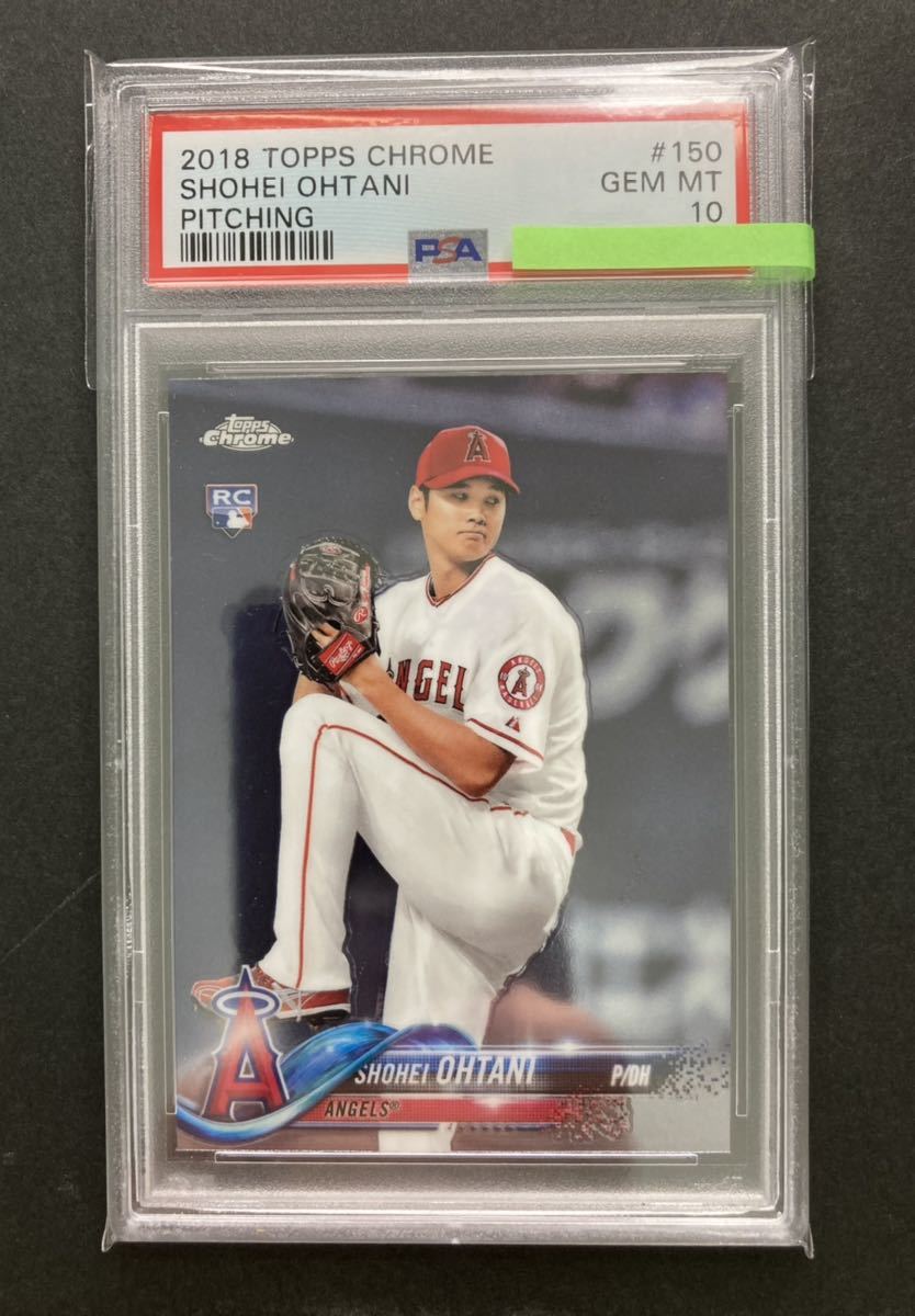 送料無料 PSA 10 GEM MT 大谷翔平 2018 TOPPS CHROME #150 RC ルーキーカード SHOHEI OHTANI トップス クローム 検索 BGS 2013 BBM PINK_画像1