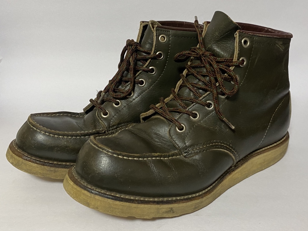 希少☆RED WING レッドウィング 8180 羽タグ アイリッシュセッター ブーツ US8.5E カンガタン 緑 グリーン モックトゥの画像1