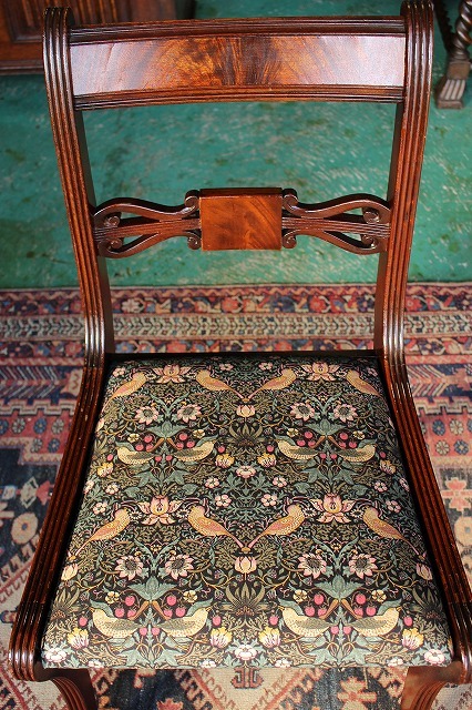 17360円 正式的 イギリスアンティーク家具 チェア ダイニングチェア ウィリアムモリス 椅子 英国製 j13-1