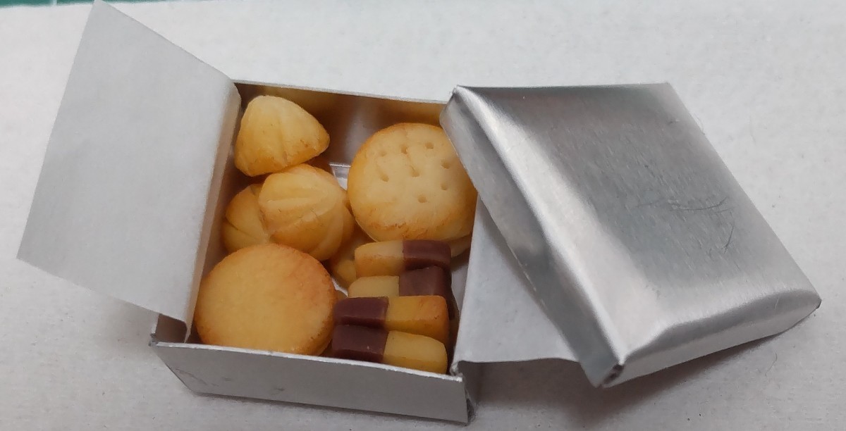 ミニチュアクッキー ミニチュアフード ミニチュア クッキー缶 ハンドメイド 樹脂粘土