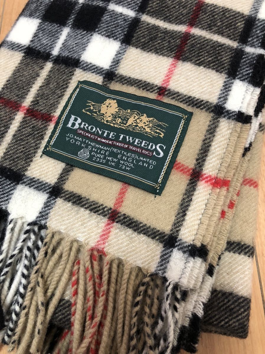 BRONTE TWEEDS 英国製 ストール マフラー 80×120cm ブランケット