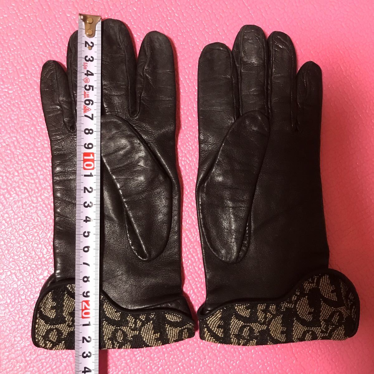 高級】Dior トロッター 手袋 レザー 人気 希少 シルク 2WAY レア - www ...