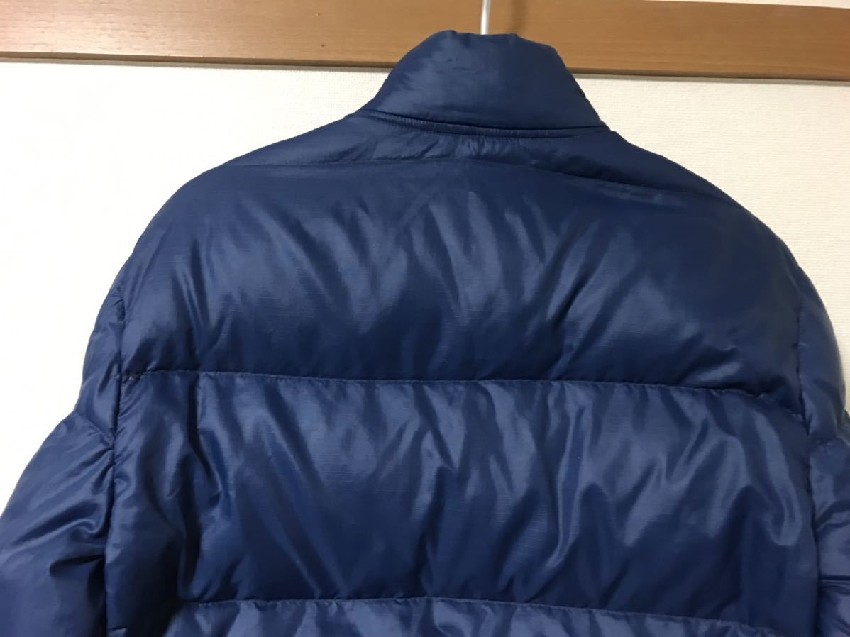 エディバウアー eddie bauer スリムダウンジャケット 青 sizeS～M? 黒タグ_画像7