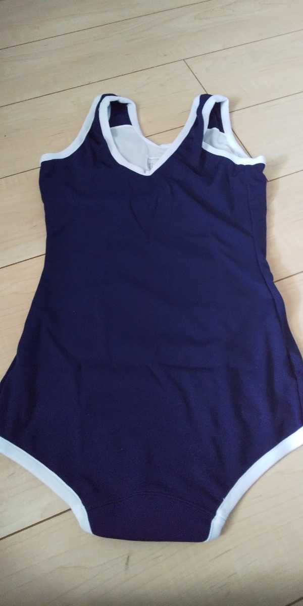 3L・カンコー・女子スクール水着ワンピース型・紺×白 3L・カンコー・女子スクール水着ワンピース型・紺×白
