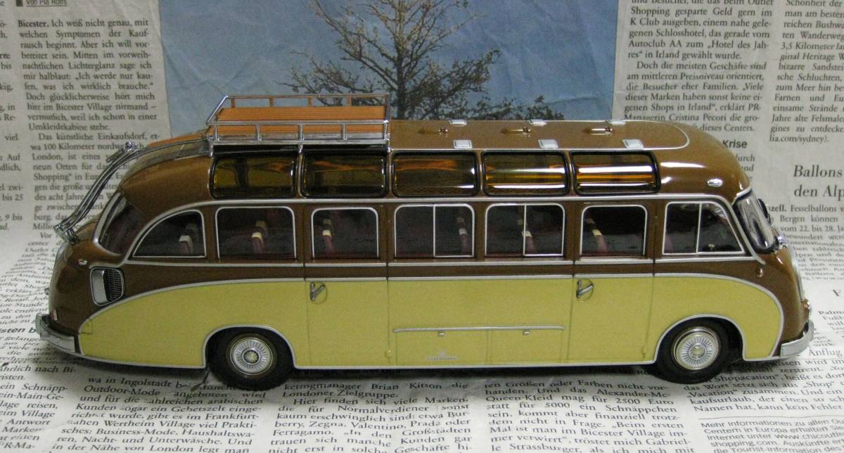 * очень редкий распроданный *Minichamps PMA*1/43*1953 SETRA S8 BUS Brown / бежевый * автобус 