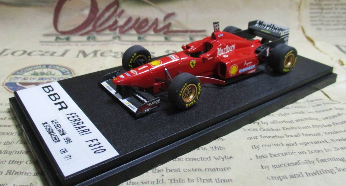 ランキング総合1位 激レア絶版 BBR 1 43 Ferrari F310 #1 Marlboro 1996 Belgian GP Michael  Schumacher フェラーリ≠MR lapassurabaya.kemenkumham.go.id