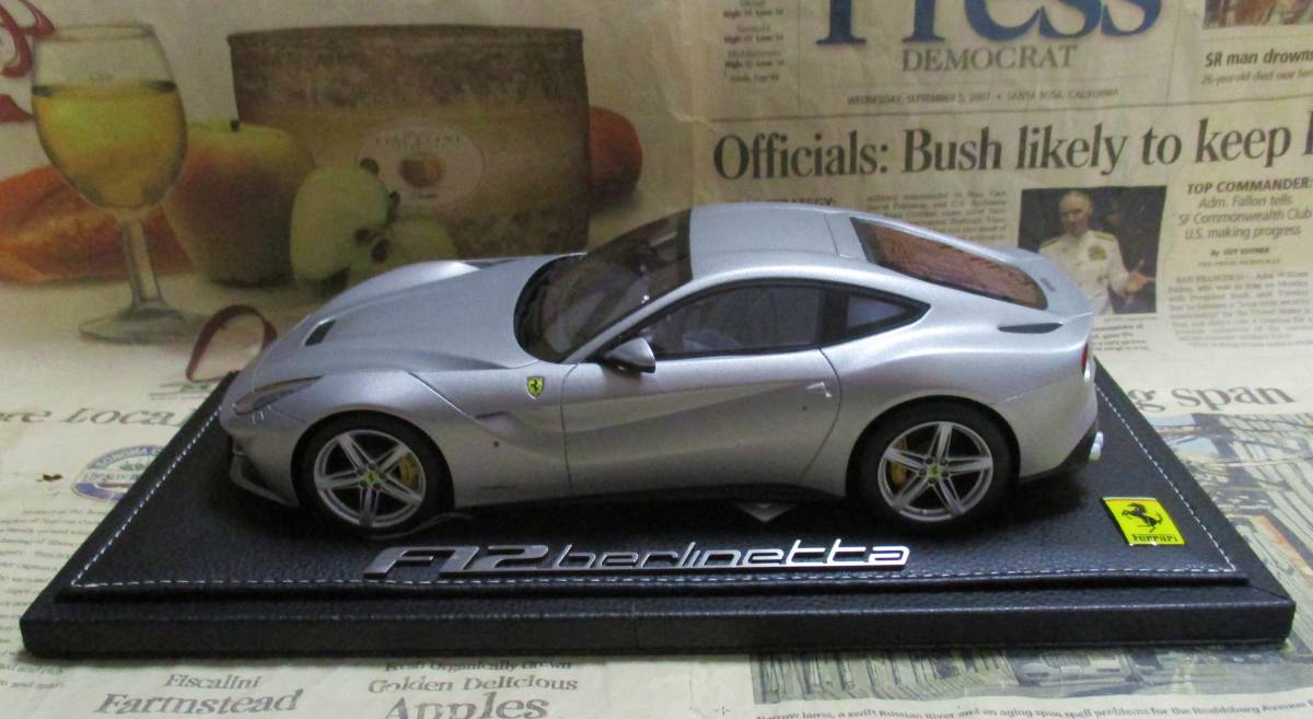 ☆絶版*世界80台☆MR*1/18*Ferrari F12 Berlinetta マットアルミニウム*フェラーリ≠BBR_画像4